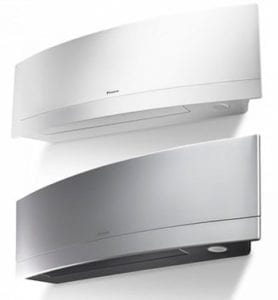 Daikin ductless Emura available in silver white